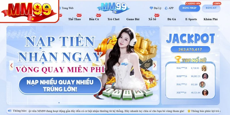 Tổng quan chương trình MM99 khuyến mãi nạp đầu 100% cực hot Tổng quan chương trình MM99 khuyến mãi nạp đầu 100% cực hot