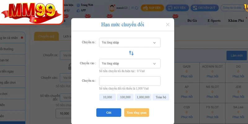 Một số lưu ý quan trọng khi thực hiện rút tiền MM99 Một số lưu ý quan trọng khi thực hiện rút tiền MM99